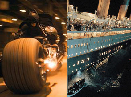 The Dark Knight, Titanic The Dark Knight, Titanic